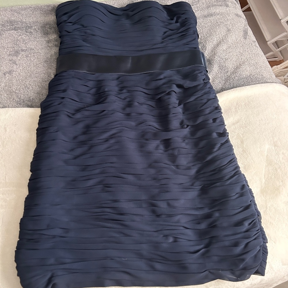 Bill Levkoff Elegant Navy Strapless Dress/Bridesmaid